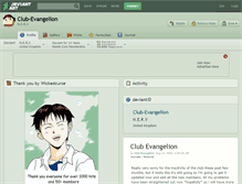 Tablet Screenshot of club-evangelion.deviantart.com