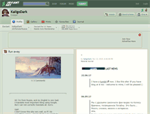 Tablet Screenshot of kaligodark.deviantart.com