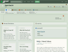Tablet Screenshot of nami-san24.deviantart.com