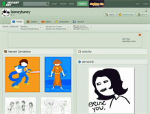 Tablet Screenshot of looneytuney.deviantart.com