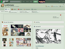 Tablet Screenshot of lordolxinator.deviantart.com