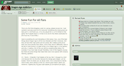 Desktop Screenshot of dragon-age-addicts.deviantart.com