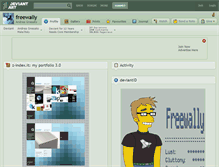 Tablet Screenshot of freewally.deviantart.com