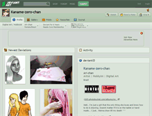 Tablet Screenshot of kaname-zero-chan.deviantart.com