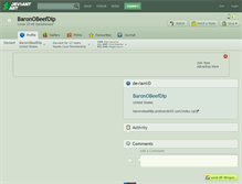 Tablet Screenshot of baronobeefdip.deviantart.com