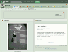 Tablet Screenshot of grunner.deviantart.com