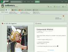Tablet Screenshot of icedblueberry.deviantart.com