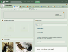 Tablet Screenshot of firsttogo.deviantart.com