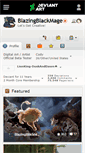 Mobile Screenshot of blazingblackmage.deviantart.com