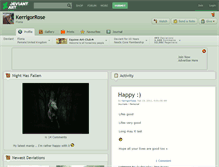 Tablet Screenshot of kerrigorrose.deviantart.com