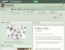 Tablet Screenshot of foreversilver.deviantart.com