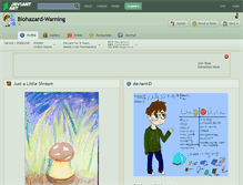 Tablet Screenshot of biohazard-warning.deviantart.com