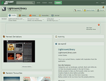 Tablet Screenshot of lightroomlibrary.deviantart.com