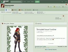 Tablet Screenshot of nessmonster.deviantart.com