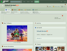 Tablet Screenshot of default-deviant.deviantart.com