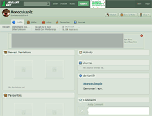 Tablet Screenshot of monoculusplz.deviantart.com