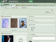 Tablet Screenshot of dacolore.deviantart.com