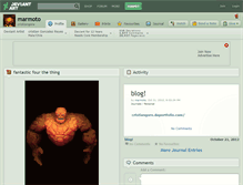Tablet Screenshot of marmoto.deviantart.com
