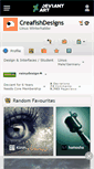 Mobile Screenshot of creafishdesigns.deviantart.com