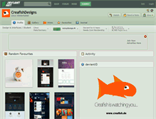 Tablet Screenshot of creafishdesigns.deviantart.com