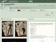 Tablet Screenshot of lancearanshadow.deviantart.com