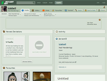 Tablet Screenshot of lulebell.deviantart.com