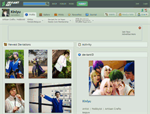 Tablet Screenshot of kinlyu.deviantart.com