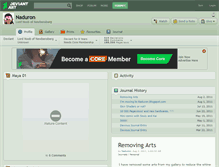 Tablet Screenshot of naduron.deviantart.com