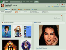 Tablet Screenshot of hunblackprincess.deviantart.com