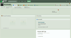 Desktop Screenshot of demonpuppy.deviantart.com