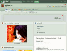 Tablet Screenshot of opticnerve.deviantart.com