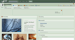 Desktop Screenshot of demonicbrat.deviantart.com