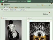 Tablet Screenshot of idarkbrown.deviantart.com