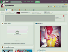 Tablet Screenshot of emilyaddison.deviantart.com