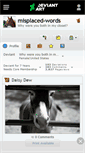 Mobile Screenshot of misplaced-words.deviantart.com