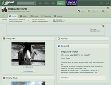 Tablet Screenshot of misplaced-words.deviantart.com
