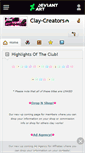 Mobile Screenshot of clay-creators.deviantart.com
