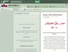 Tablet Screenshot of clay-creators.deviantart.com
