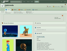 Tablet Screenshot of elasticmedia.deviantart.com