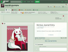 Tablet Screenshot of hybridprojectalpha.deviantart.com