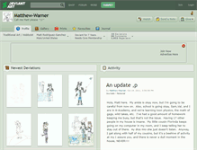 Tablet Screenshot of matthew-warner.deviantart.com