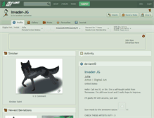 Tablet Screenshot of invader-jg.deviantart.com