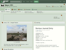 Tablet Screenshot of miauw-1991.deviantart.com