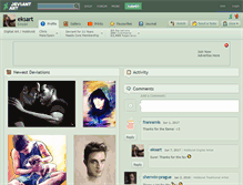 Tablet Screenshot of eksart.deviantart.com