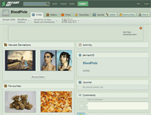 Tablet Screenshot of bloodpixie.deviantart.com