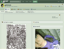 Tablet Screenshot of gothxnick.deviantart.com