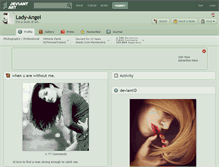 Tablet Screenshot of lady-angel.deviantart.com