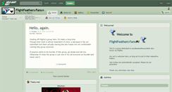 Desktop Screenshot of flightfeathers-fans.deviantart.com