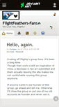 Mobile Screenshot of flightfeathers-fans.deviantart.com