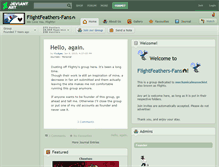 Tablet Screenshot of flightfeathers-fans.deviantart.com